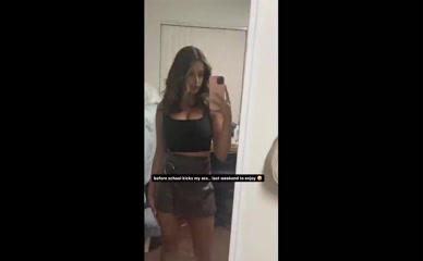 Leslie Sanchez Mirror Selfie Cleavage Ass Reveal