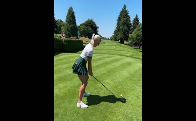Charley Hull Golf Swing Ass View