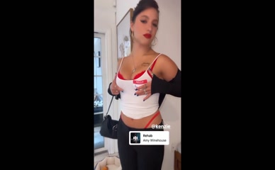 Kenzie's Red Thong Slip