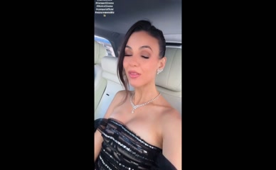 victoriajustice sheer dress Cannes