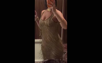 Yesjulz sexy cleavage showcase in a hot dress