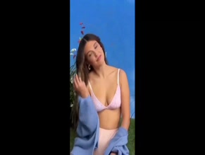 Millie Bobby Brown bra slip