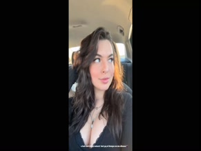Isabella Gomez cleavage car selfie
