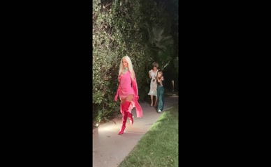 Christina Aguilera's Pink Birthday Bash in Italy
