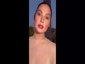 Gal Gadot sheer top nip slip