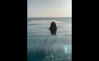 Alex Scott bikini pool reveal