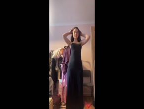 Barbara Joan Smith shows off her tits in a black dress