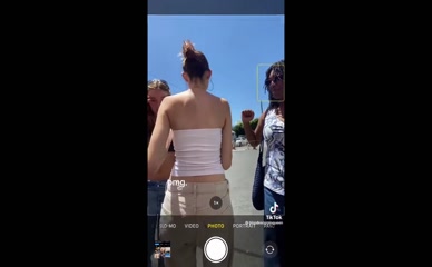 Madison Beer topless candid.
