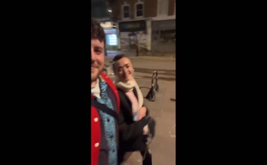 Maisie Williams street selfie