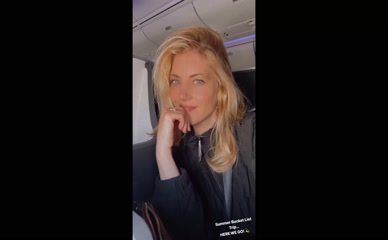 Katheryn Winnick airplane selfie
