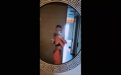 Ashley Roberts Bikini Mirror Selfie Ass Crack