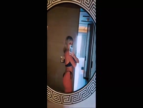 Ashley Roberts Bikini Mirror Selfie Ass Crack