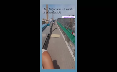 Imogen Thomas Wandsworth Bridge Walkway POV