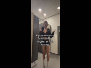 Maisie Smith Gym Locker Room Flash