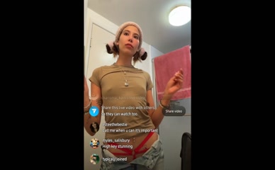 Charisma Kain Nipples Slip Thong Display