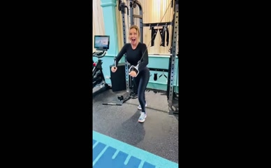Carol Vorderman Gym Workout Tease