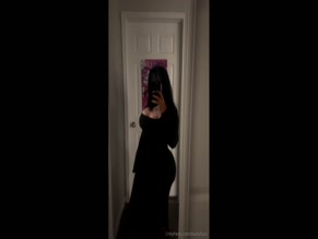 bullyfucc in black dress selfie