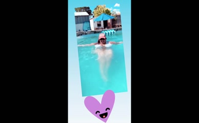 SueAnn Big Tits Pool Play