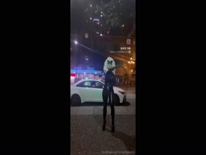 Mistressyumi Catwoman Latex Dance.