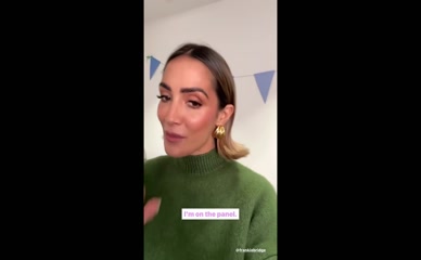 Frankie Bridge's Green Sweater