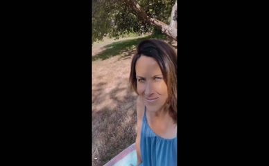 Lee McKenzie topless sunbathing outdoors