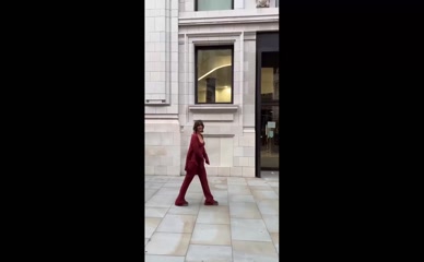 Frankie Bridge Red Outfit Walk