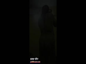 Yajnaseni's bare tits and ass in shower