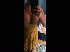 theflightattendant's big tits drop out of her yellow dress