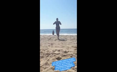 Vanessa Cater bikini beach dance.