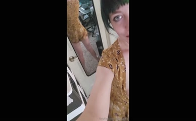 Shy-lil-pixie shows off her tits and ass in a floral dress.