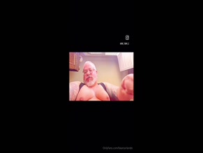 Fat hairy bear moaning.