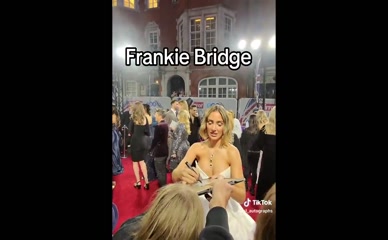 Frankie Bridge Red Carpet Cleavage