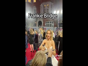 Frankie Bridge Red Carpet Cleavage