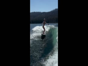 Julianne Hough bikini wake surfing ass wipeout