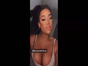 Marlie Lewis Cleavage Slip Nighttime Selfie