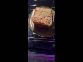 reallillyhallxx Lasagna in oven, no persons visible, audio: 'bitch'