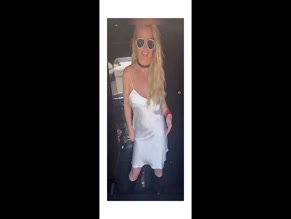 Britney Spears slip dress nip slip