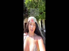 Mabel bikini cleavage