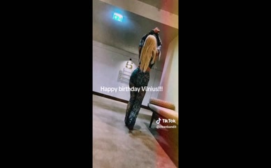 Grace Chatto's See-Through Pants Ass Dance