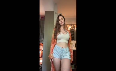 epdtravels exposed cleavage crop top shorts