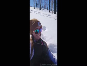 sexylexy8008 snow sledding