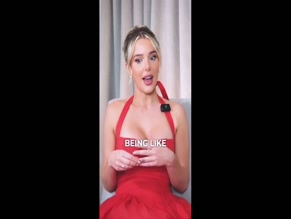 Helen Flanagan's Cleavage in Red Dress