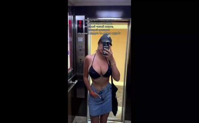 Mary Nabokova Bikini Elevator Selfie