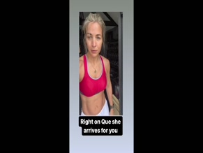 Gemma Atkinson's See-Through Sports Bra and Abs