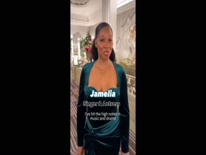 Jamelia Cleavage Reveal
