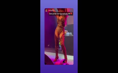 Una Healy Pride Performance Ass Flash
