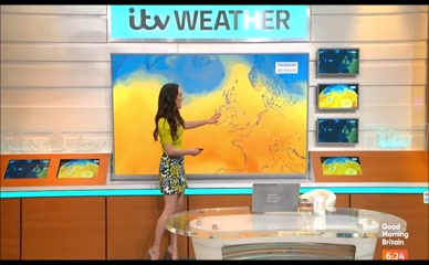 Laura Tobin's Sexy Weather Forecast: Short Skirt & Hot Legs