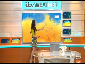 Laura Tobin's Sexy Weather Forecast: Short Skirt & Hot Legs