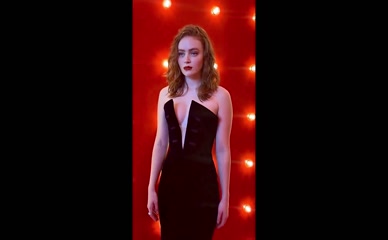 Sadie Sink Cleavage Dress