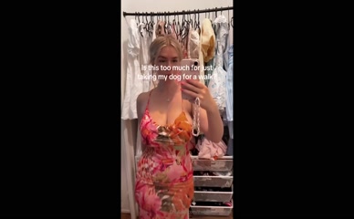 thebellebunnyfree Cleavage in Sexy Dress